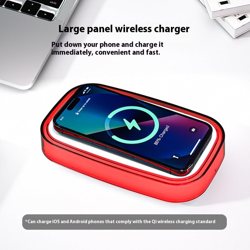 Desktop Wireless Charger Bedside Lamp LED Small Night Lamp