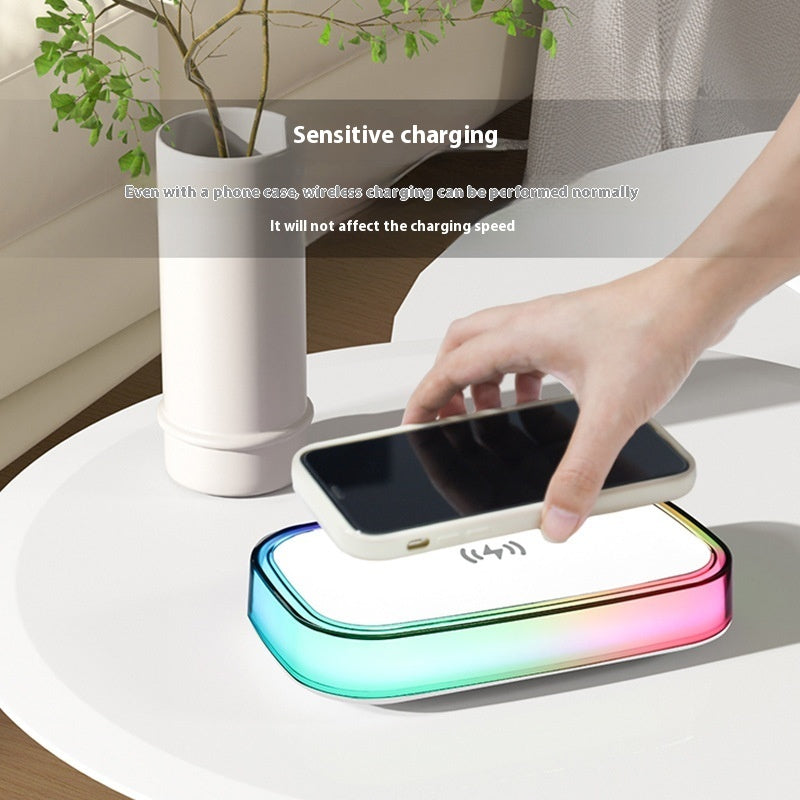 Desktop Wireless Charger Bedside Lamp LED Small Night Lamp