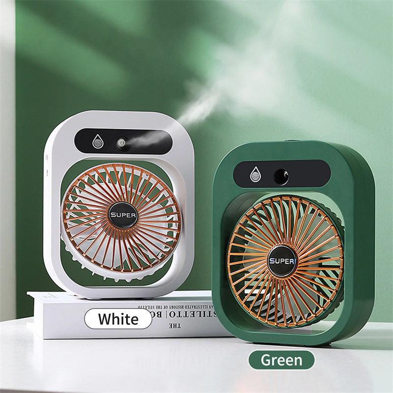 2-in-1 USB Rechargeable Misting Fan and Humidifier!