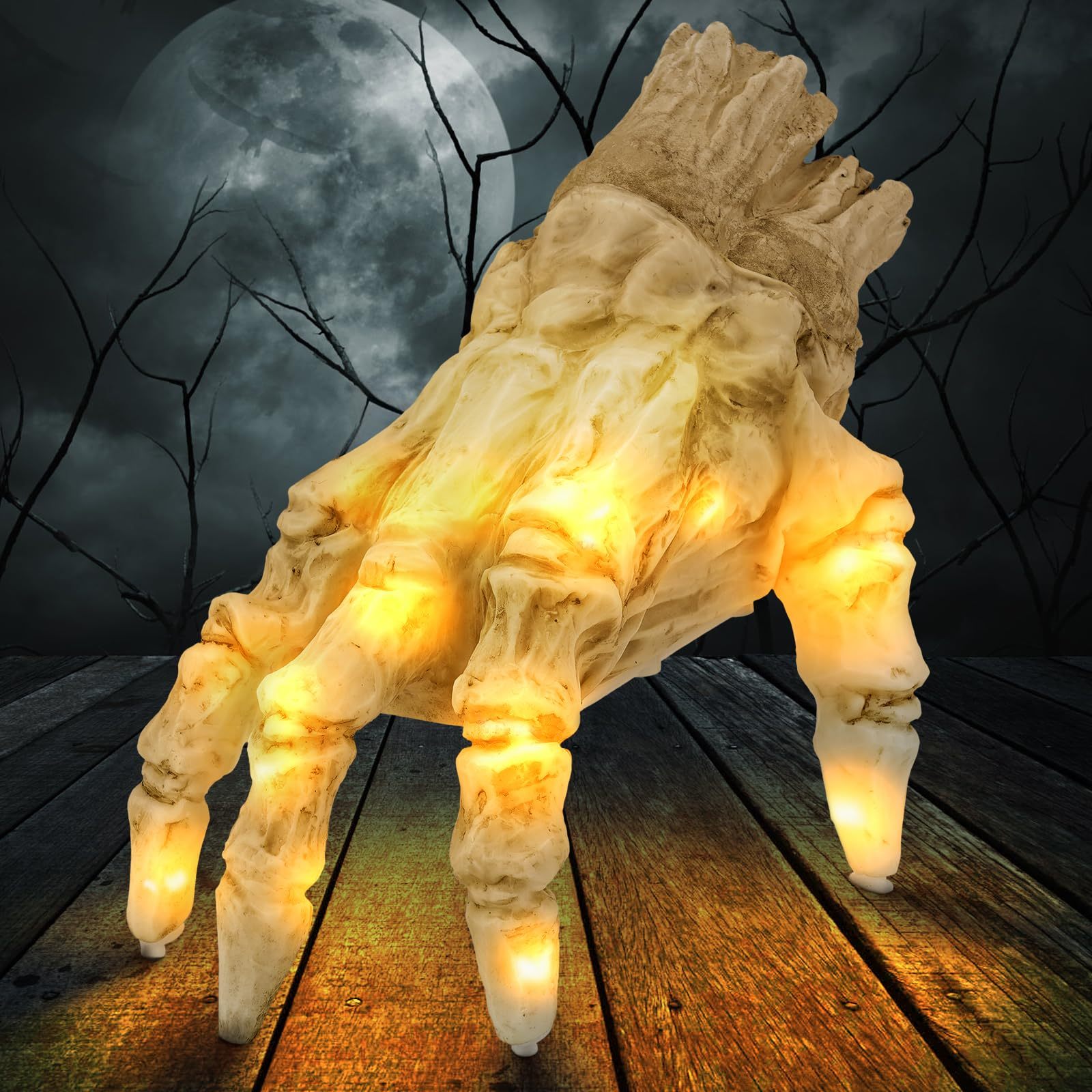 Animated,  Animatronic, Halloween Zombie Crawling Hand